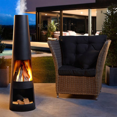 GardenmaxX - Gartenkamin Rengo XL Schwarz