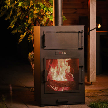 VIK - Juno Pizzaofen Gartenkamin schwarz
