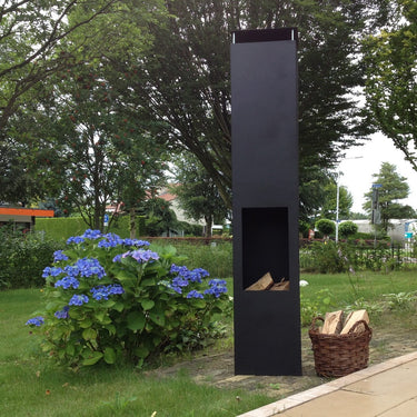 GardenmaxX - Gartenkamin Amayo XXL Schwarz