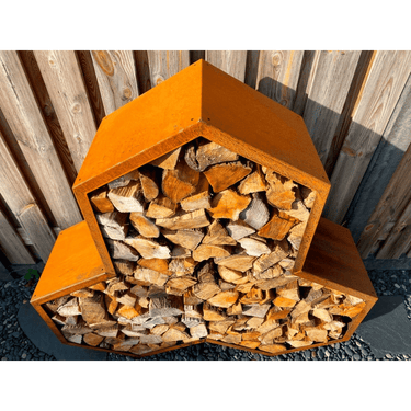 Ruigg - Holzlager Dreieck Cortenstahl klein