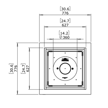 EcoSmart Fire - Base 30 Beton-Feuertisch