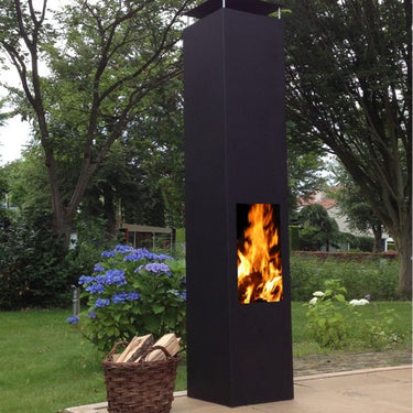 GardenmaxX - Gartenkamin Amayo XXL Schwarz