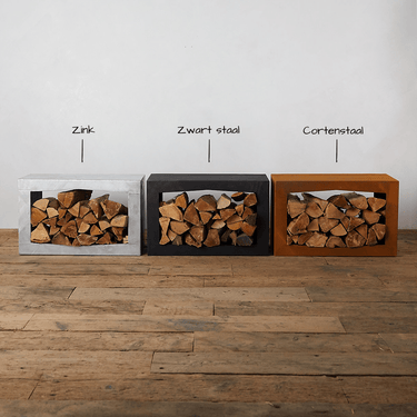 GardenmaxX - Woodbox Brennholzregal Schwarz